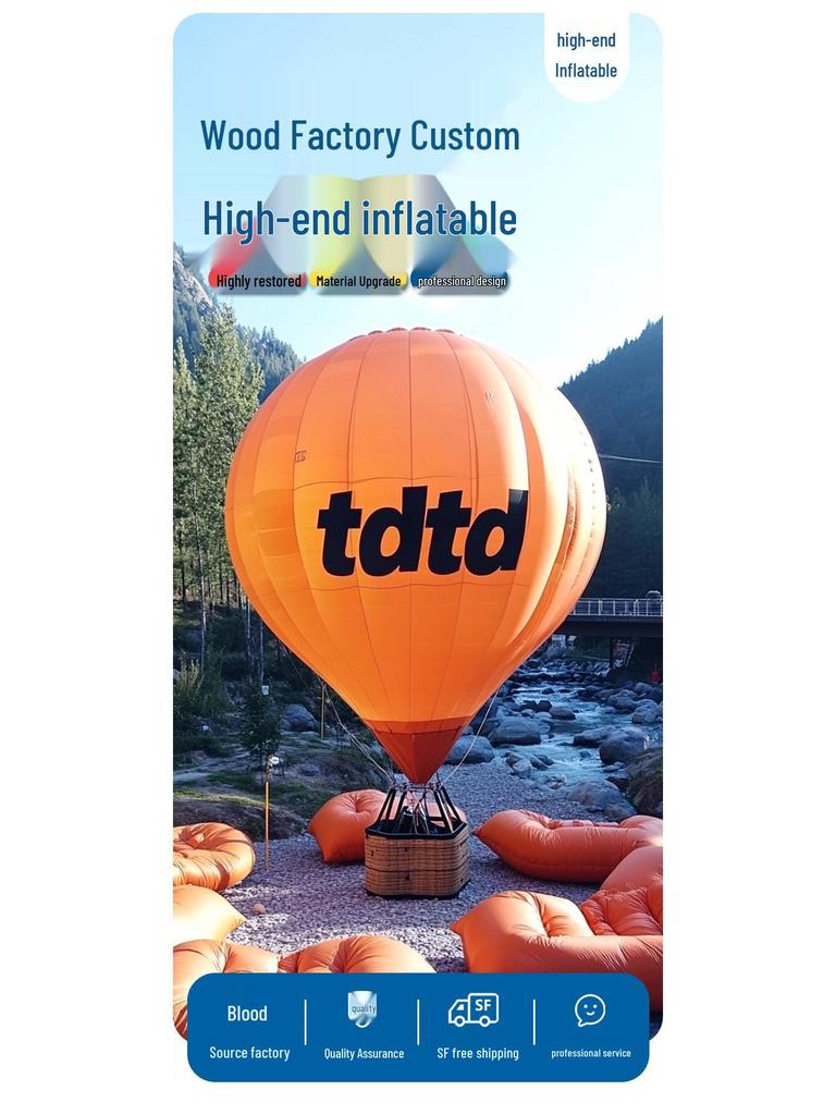 Inflatable Hot Air Balloon Model for Outdoor Advertising and Events