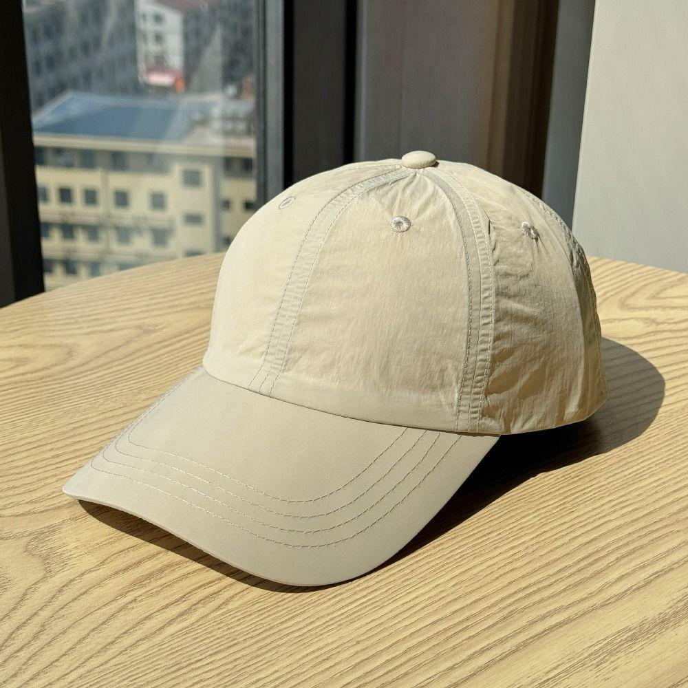 Solid Color Solid Color Sun Hat Korean Style Peaked Cap Quick-Drying Baseball Cap  Sports