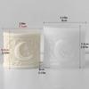 Ramadan Silicone Mold 3D Crescent Mosque Candle Mold Islamic Themed Silicone Mold For Resin Soap Making Chocolate Baking