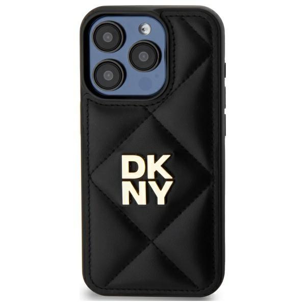 Dkny Dkhcp15Lpqdslk Iphone 15 Pro 6.1   Czarny/Black Quilted Stack Logo