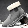 Snow Boots Winter New Casual Shoes Fashion High Top Plus Velvet Cotton Shoes Trend Side Zipper Outdoor Warm Shoes D573