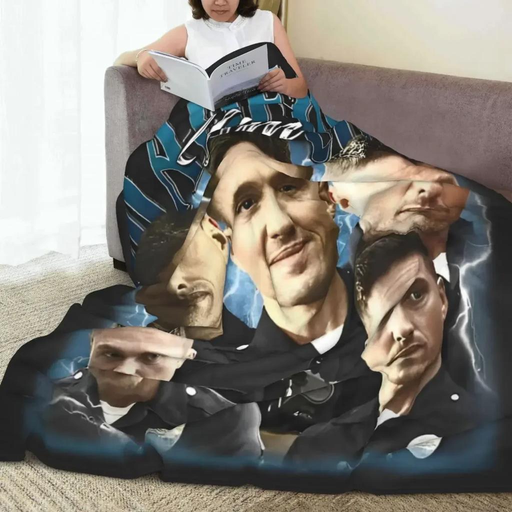 Super Warm Blanket Airplane Travel Tim Bradford Throw Blanket TV Series Flannel Bedspread For Outdoor Comfortable Sofa Bed Cover