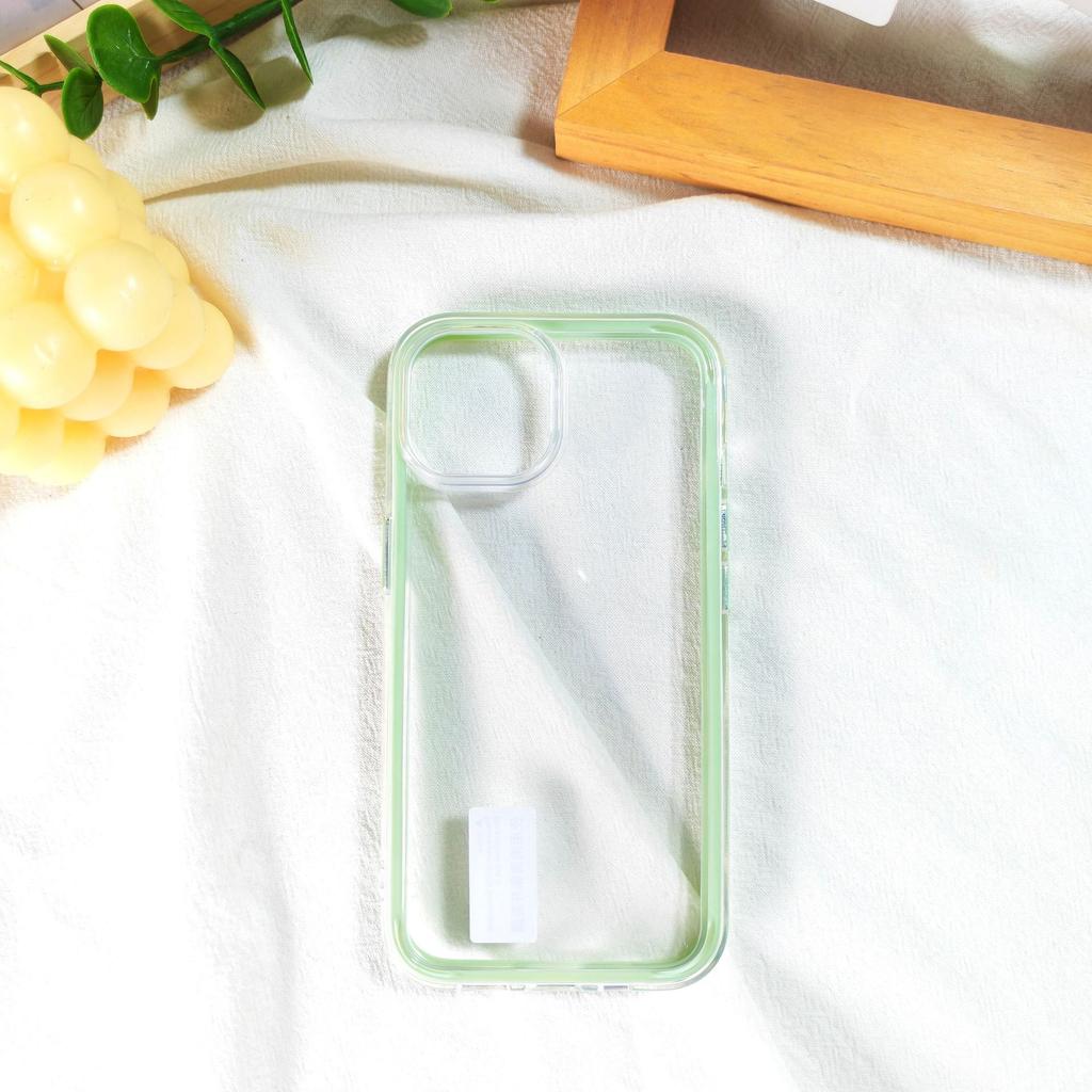 Transparent Colorful Phone Case for Apple 16 14 Pro Max, Shockproof iPhone Protective Cover Customizable