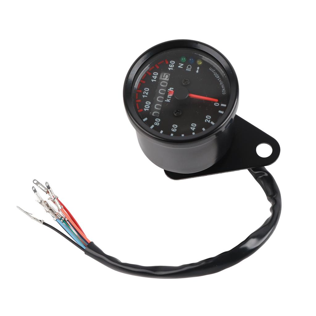 Odometer Motorcycle LED Backlight meter Gauge Signal (Black)