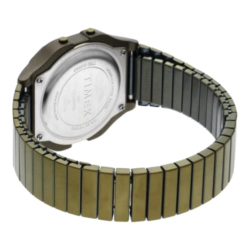 TIMEX 80mm American Watch TW2U94000, Gold Dial, Resin and Acrylic Dial, Quartz Movement, Digital Movement, 30mm