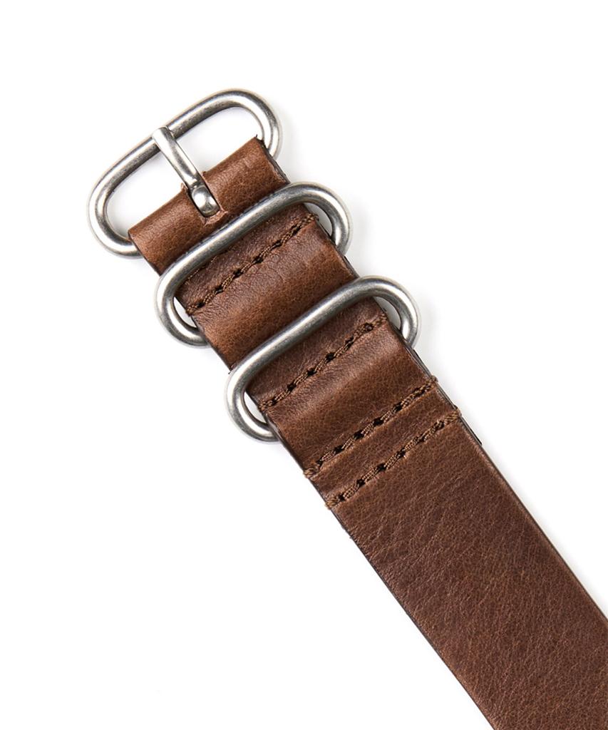 Beleutuchi Artisan Italian Leather Nato Strap 22Mm Tuscan Brown