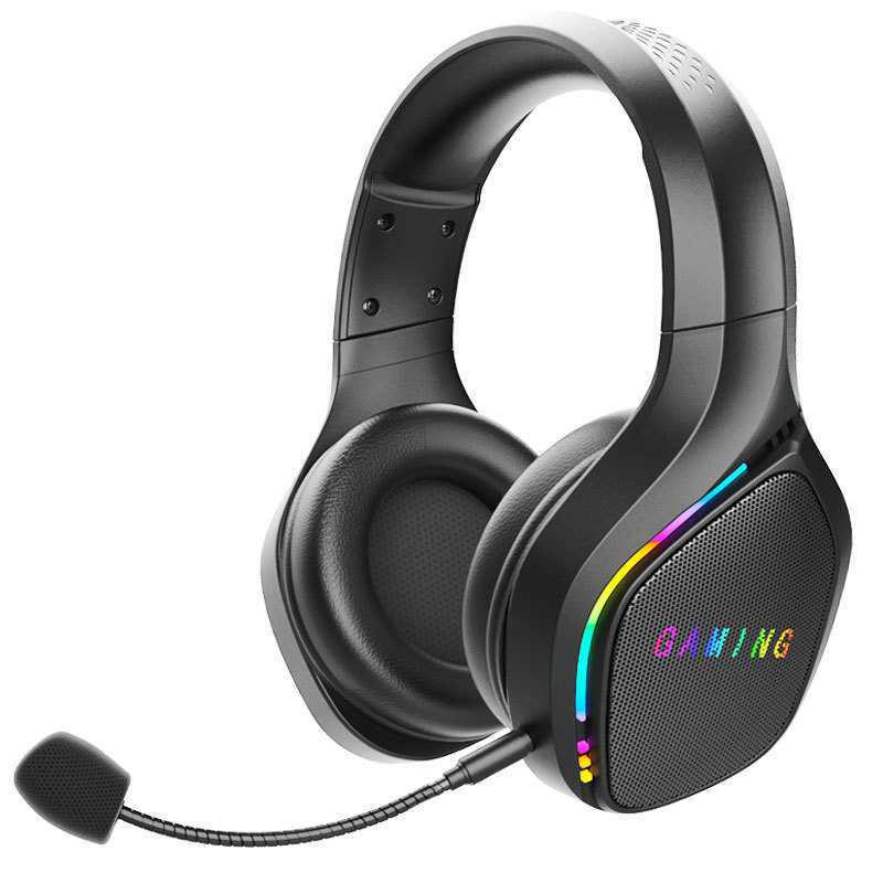 Cross-border Bluetooth Gaming Headset with Detachable Microphone, 2.4G Noise-Cancelling for PC and Phone
