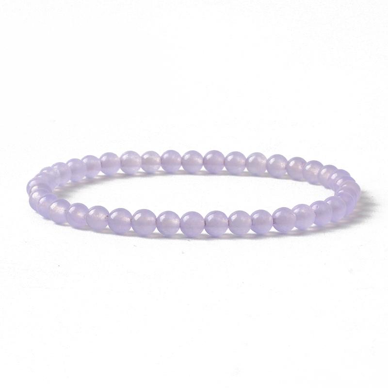 Reiki Natural Stone Bracelets For Women Men 4MM Beads Stretch Bracelet Wholesale Agate Lava Tiny Bangles Handmade Simple Jewelry