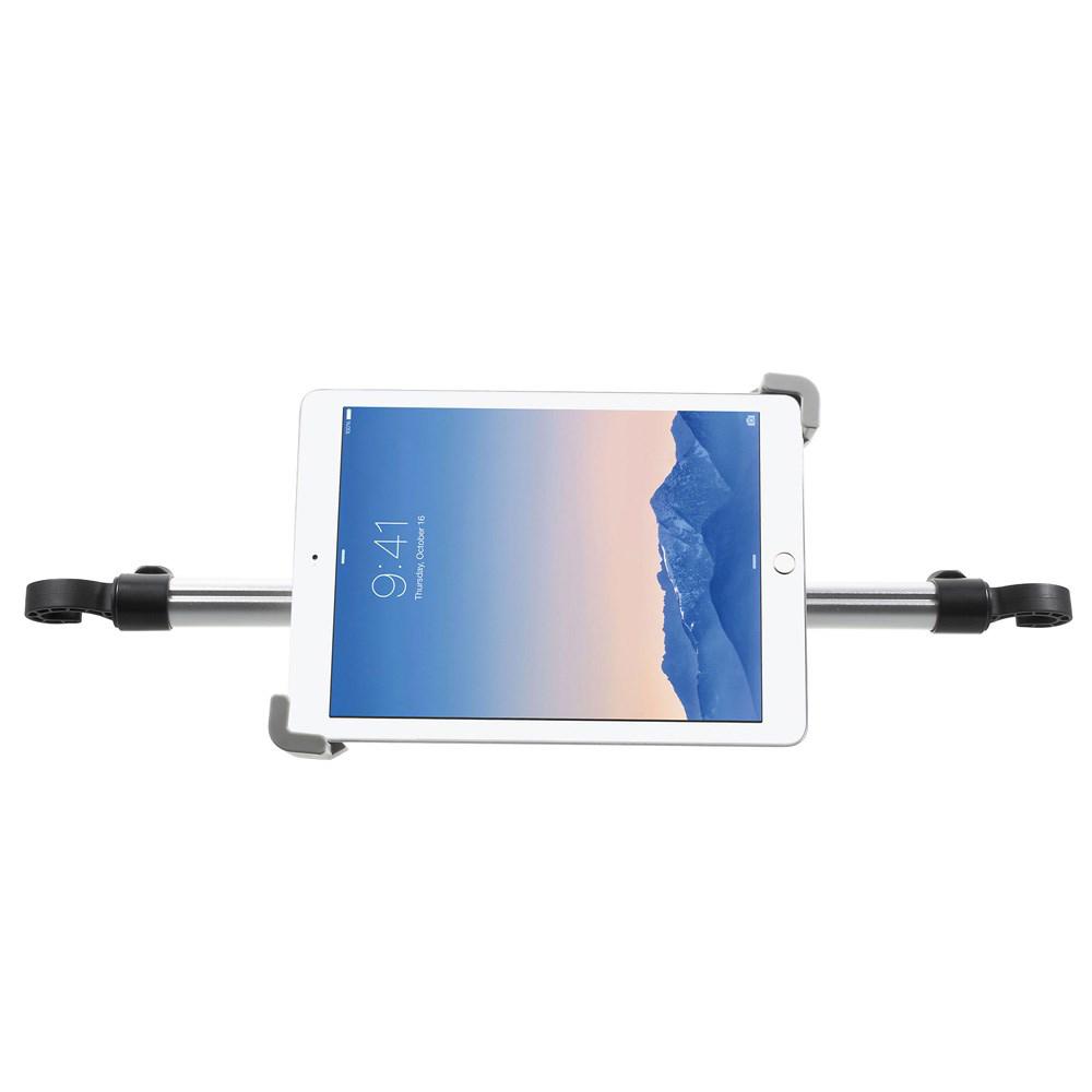 

H55-1 360 Degree Rotating Car Headrest Mount Extendable 2-End Hooks Car Mount Holder for 7-11 Tablets