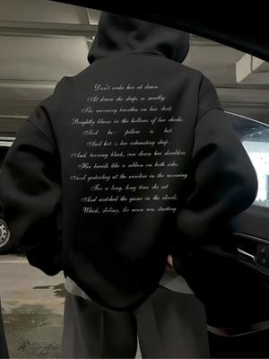 Letter Printed Hoodies Street Hip Hop Men Women Sweatshirt Loose Oversized Y2k Fleece Warm Tracksuit Female Male Clothing