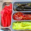 35Pcs/lot Fishing Lure Kit Mixed Soft Worm Lure Carp Jig Hooks Spinner Spoon Lure Isca Artificial Bait Fish Lure Set