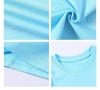 Kids' Cotton Short-Sleeve Round Neck T-Shirt with Logo, Candy Color, Primary School Uniform.
