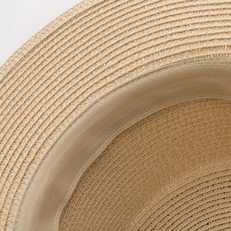 Bowknot Sun Hat Wide Brim Casual Sun Protection Straw Hats Stylish Breathable Panama Hat for Women