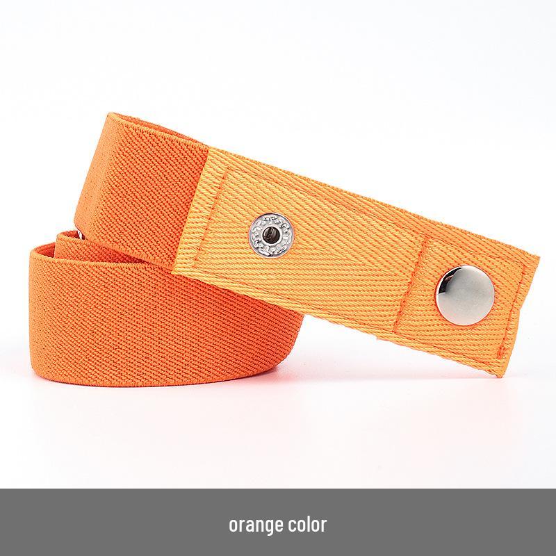 Lazy Unisex Elastic Belt: No-Tie, Seamless, Invisible Canvas Belt for Jeans