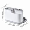 Space Saving Multi Kitchen Cutlery Holder Large Capacity Integrated Drainer Organizer  Kitchenware