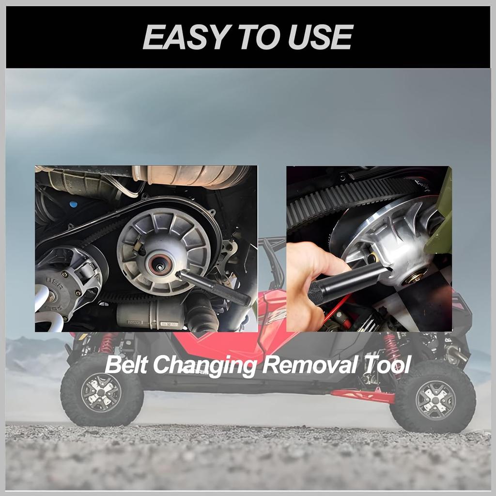 Belt Changing Tools Belt Replacement Tools Clutch Removal Wrench Tool Kit Compatible With Polaris XP/RZR XP41000/RZRS 900 Etc Almost All Polaris RZR
