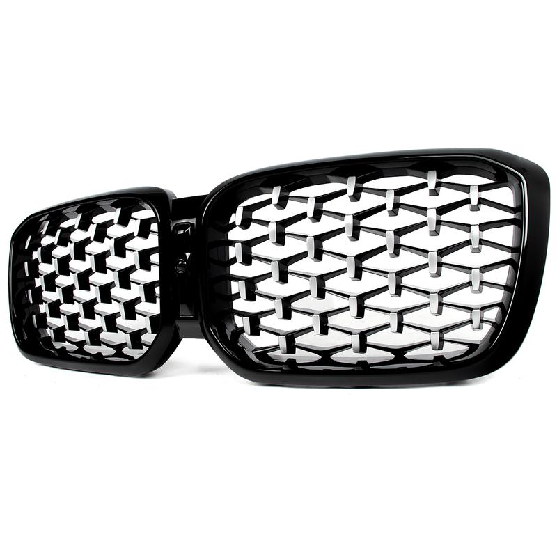 Diamantoptik Frontstoßstange Nierengrill für BMW X3 G01 X4 G02 2022 2023 2024 M40i sDrive20i M Sport Mittelgitter Gitter