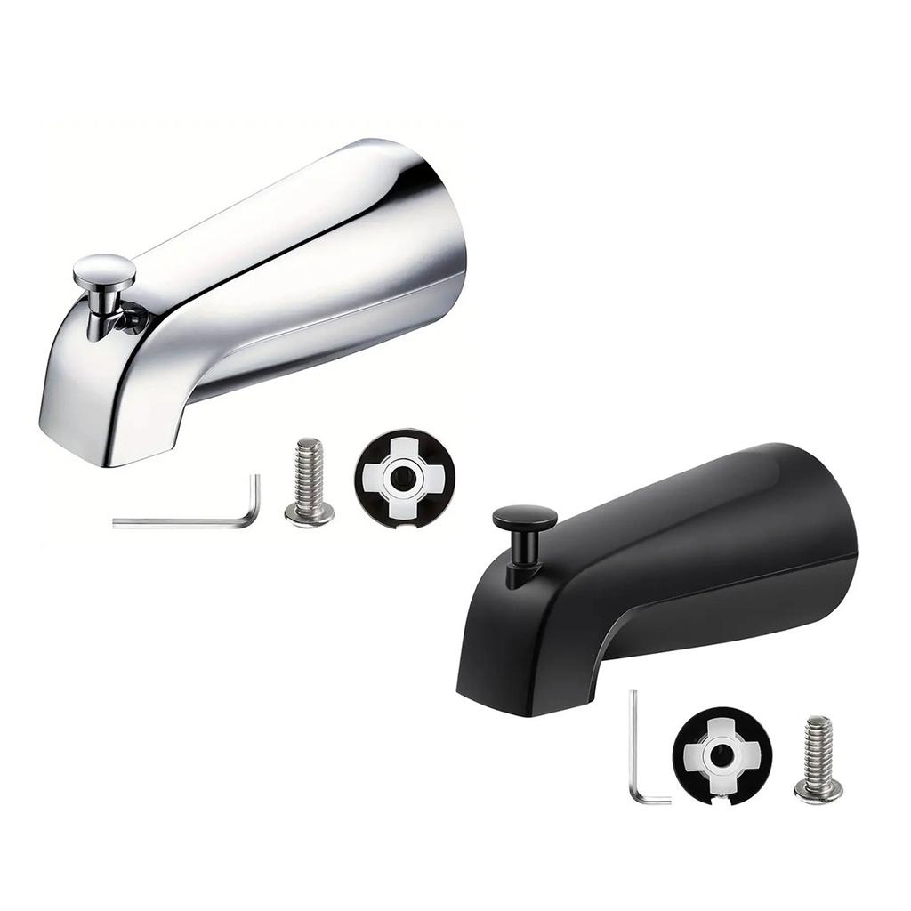 Fashion Tub Spout Easy Installation Bathtub Faucet Shower Diverter Tub Spout Aluminum Alloy Texture for Quick Install
