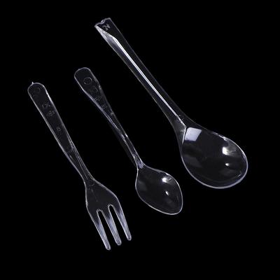 50/100 Stück Einweg-Mini-Dessert-Verkostungslöffel, Gabel für Eiscreme, Kuchen, Gelee, Pudding, Party, transparenter Kunststoff, Servierlöffel