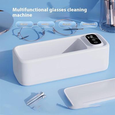 Brillenreiniger 1 STÜCK Ultraschall Display Zuhause Tragbar Automatisch Zahnspange Schmuck Pupillenreiniger