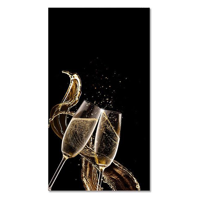 

Черное золото цветок интерьерная картина большой холст картина для украшения дома гостиная настенные постеры листы для картин 40x80cm