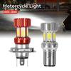 H4 BA20D Motorcycle LED Headlight Bulb Motorcycle Light Super Bright Lamp Scooter Motorbike DRL Lights Aluminium Alloy