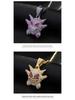 European & American Cartoon Anime Gengar Pendant Little Monster Rhinestone Hip Hop Necklace
