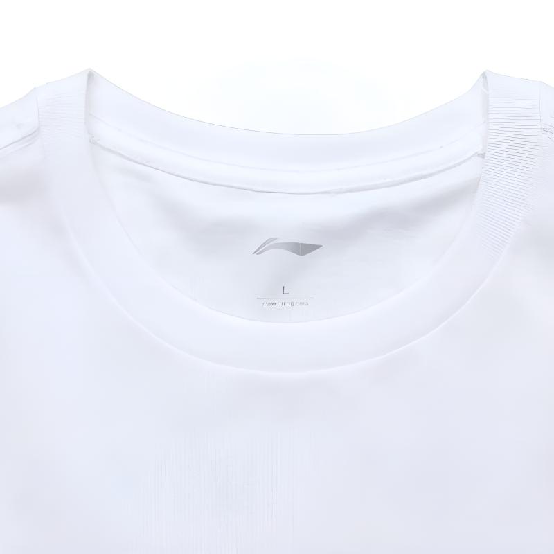 Li Ning Theme Print Fashion Versatile Trendy Round Neck Comfortable Simple Casual Sports Suit Unisex Suit AHSU971-2+AKSV843-1