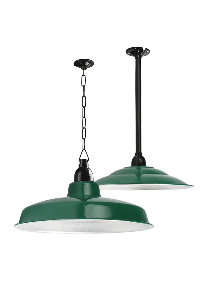 Vintage Military Green Outdoor Curved Pole Street Light, Waterproof Industrial-Style Lampshade for Doorway or Farmhouse Wall