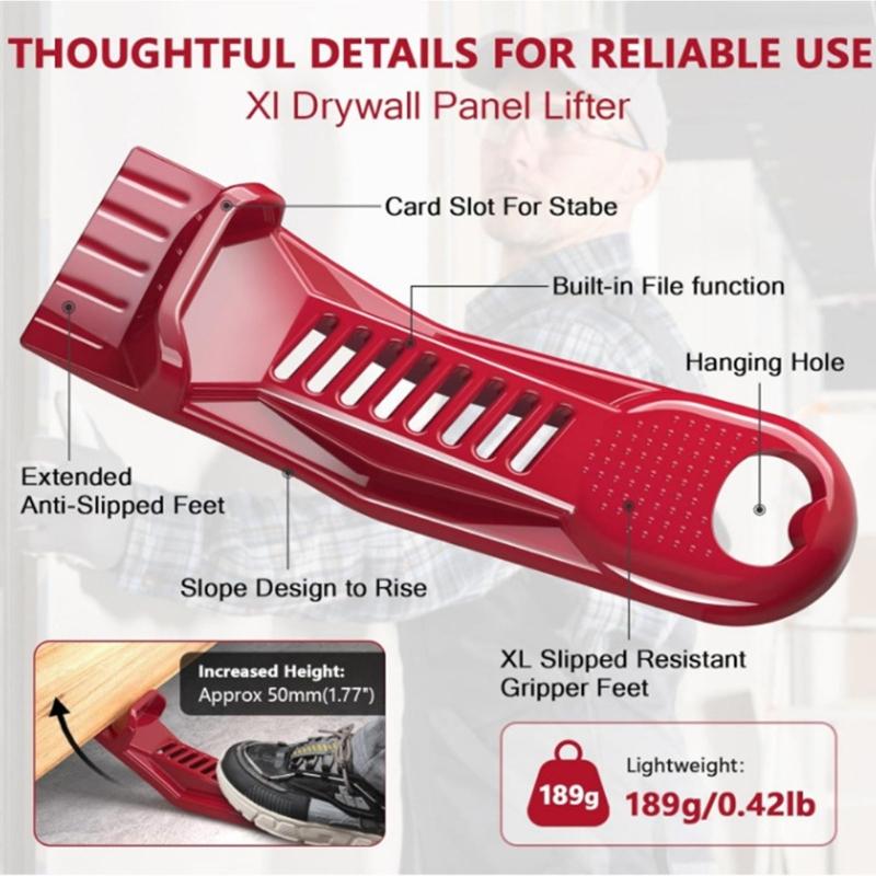 Sturdy Alloy Steel Dry Wall Panel Lifter for Effortless Door Alignment and Hanging Largest Lift Height 45mm in a Sturdy Design