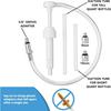 Bomba de Óleo de Engrenagem para Unidade Inferior para Garrafas Padrão de Quarto, Inclui Swivel de Metal de 3/8 de Polegada, Adaptadores de 8MM e 10MM