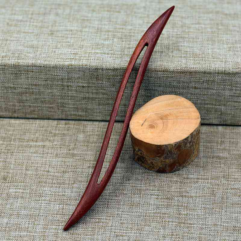 Hair Clasp Girls New Handmade Classical Hairpin Wholesale Updo Red Sandalwood Rosewood Hairpin Ladies Red Sandal Wood