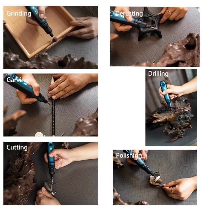 1 Set DIY Home Mini Electric Grinder, Small Handheld Electric Engraving Machine, Artificial Jade Engraving Polishing Machine