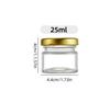 Set di Vasi Esagonali in Vetro per Porzionare Miele, Marmellata e Nidi d'Uccello (45 pz, Piccolo)