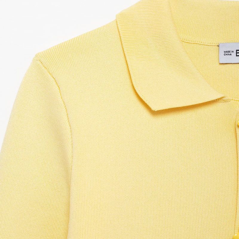 Kaslead New Arrival Women's Fashion Style Beaded Decorated Row Button Lapel Plain Stitch Outwear 4192033 300