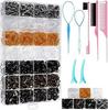 28-Color Gentle Hair Bands: Non-damaging, Disposable Rubber Bands for Braids and Hairstyles