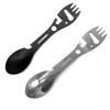 Camping Fork Spoon Multi Function Spoon 5 In 1 Integrated Fork Spoon Outdoor Fork Spoon Picnic Cutting Knife Bottle Can Opener