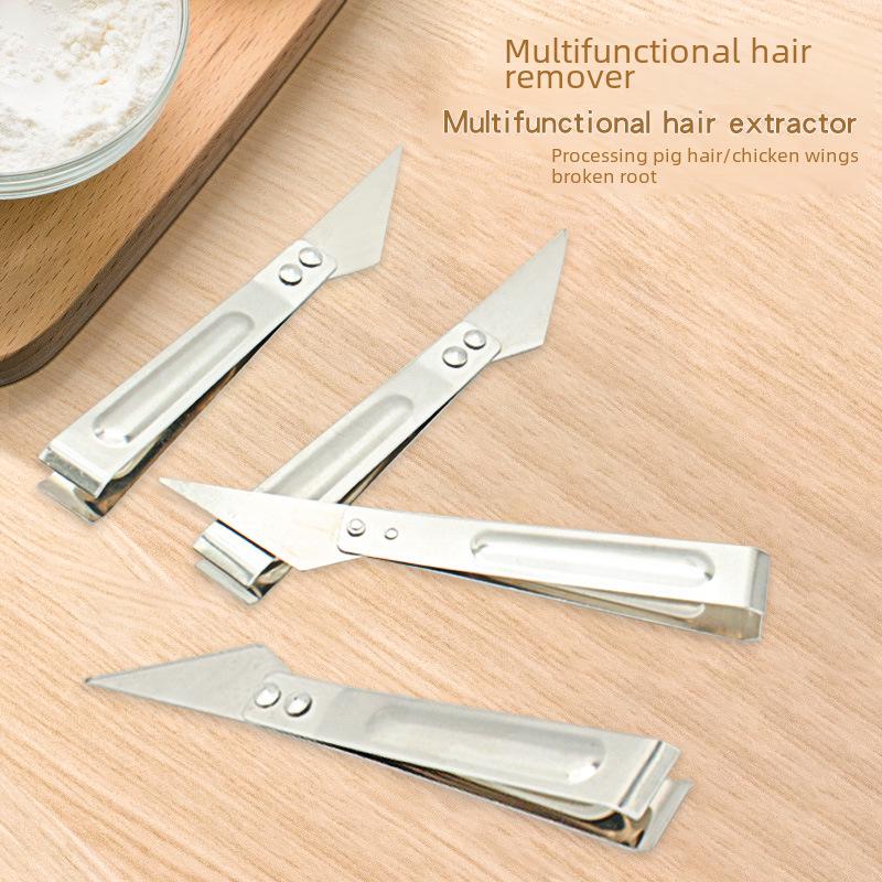 Multifunctional Stainless Steel Hair and Wool Remover: Pig, Cattle, Chicken, Duck, Goose Pliers & Intestine Knife