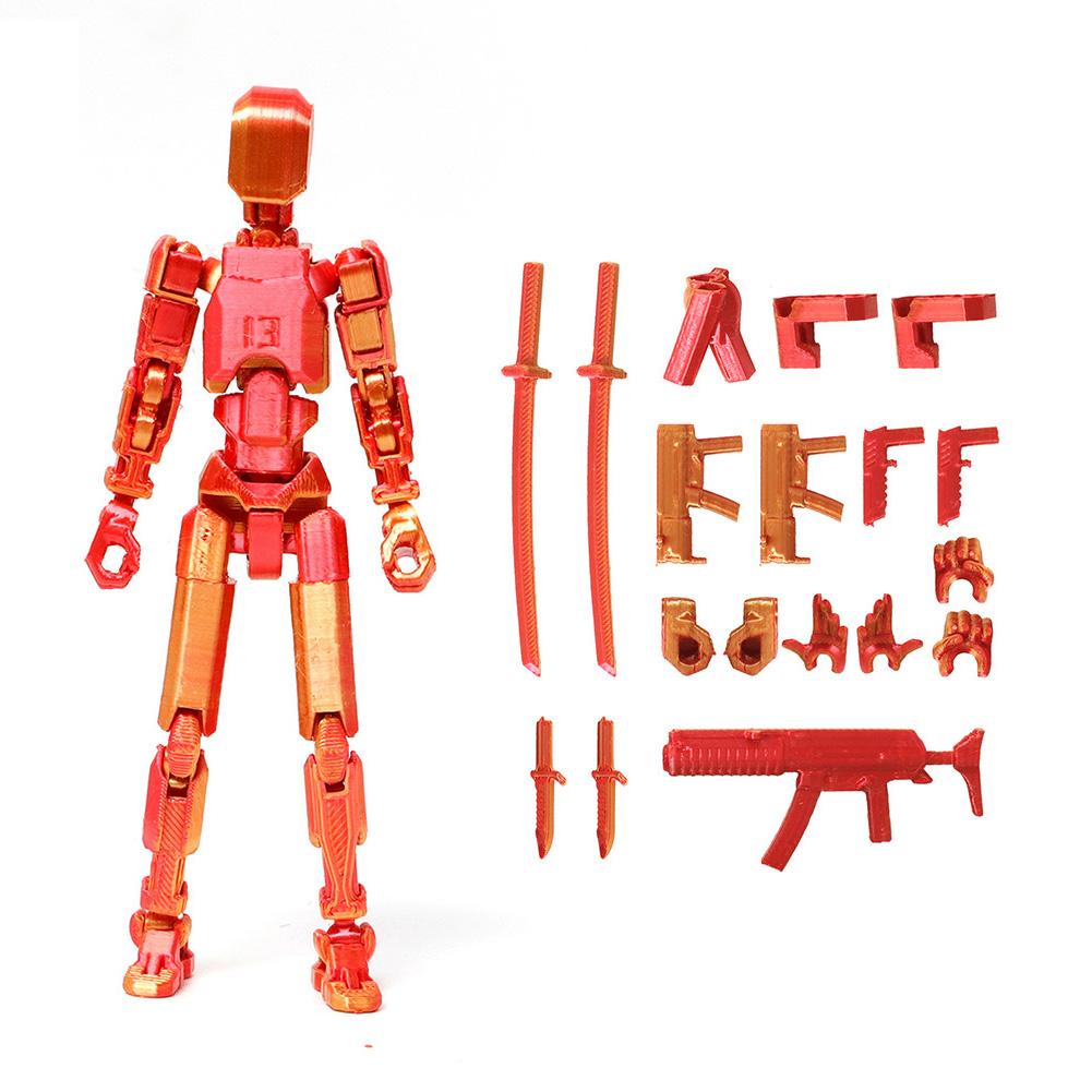 13 Multi-Jointed Action Figures with Weapon Expansion Set Action Figures Toys Action Figure Dummy Desk Decoration Gifts for Him