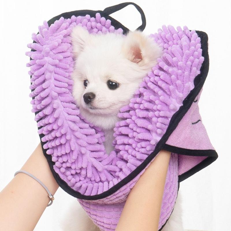 Microfiber Pet Bath Towel for Drying Puppy/Cat Daily Cleaning Supplies