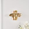 Handcrafted Golden Bee Wall Sculpture 3D Wall Decoration Unique Animal Sculpture  Art Decor