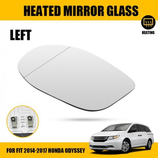 New Heated Driver Side Mirror Glass + Backing Fit for 2014-2017 Honda Odyssey US