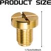 Brass Coolant Expansion Screw External Thread Radiator Plug Replacement Part Coolant Drain Plug