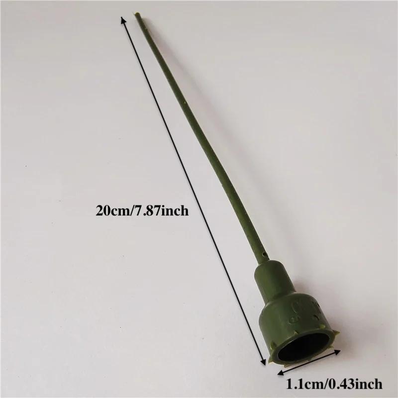 1000PCS Flower Mud Holder Fixation Vials Immortal Flower Arrangement Tool Mud Insertion DIY Plastic Branch Flower Support
