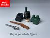 MOC Mattoncini Esercito Britannico Guerre Napoleoniche Figura Blocchi da Costruzione Spada Pistola Armi Militari Accessori Giocattolo per Bambini