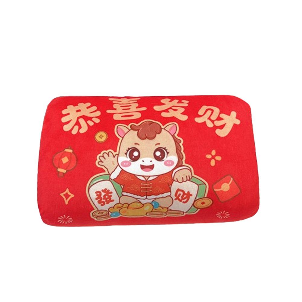 Chinese Style Horse Nap Pillow Cartoon Plush Horse Mascot Zodiac Horse Doll  Home Festive Decor