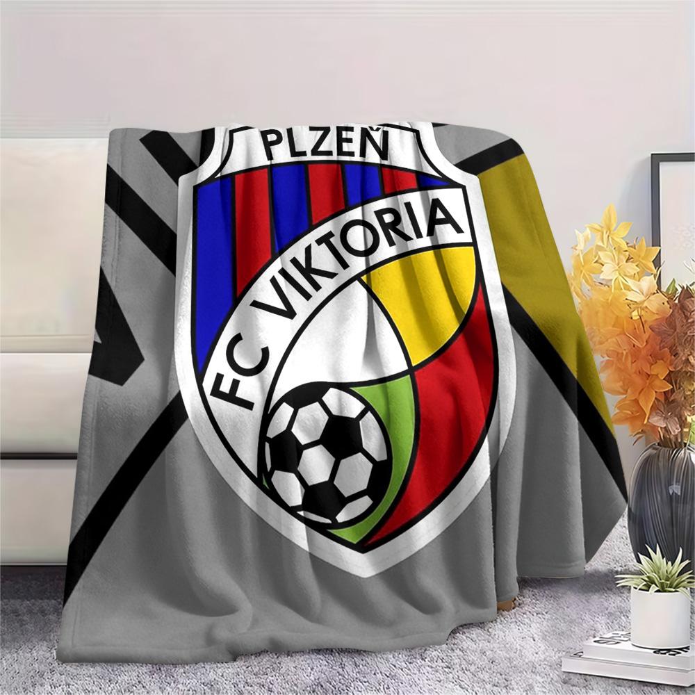 1PC Fc Viktoria Crest Custom Name Patterned Flannel Blanket Suitable For All Seasons For Home Decor Warmth And Comfort Gifts Holiday Present