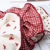 3PK Cute Scrunchies for Girls Women Dot Plaid Elastic Hairbands Bow Hair Tie Ponytail Holder Hair Rubber Bands Fabrics Headwear