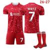 26-27 Liverpool Home Football Jersey for Kids and Adults WIRTZ #7