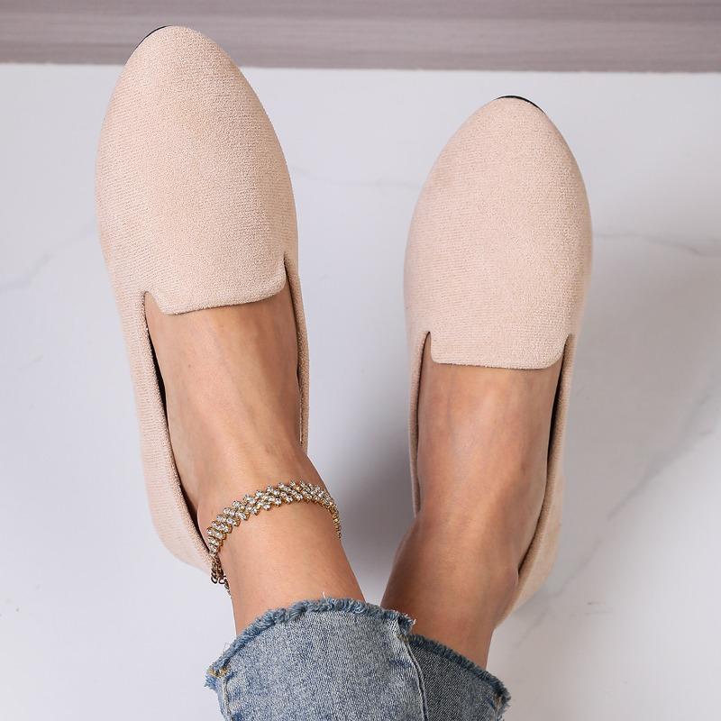 Women's Wide Width Suede Driving Moccasins - Slip-On Loafers with Soft Sole for Spring/Fall, Comfort Casual Flats